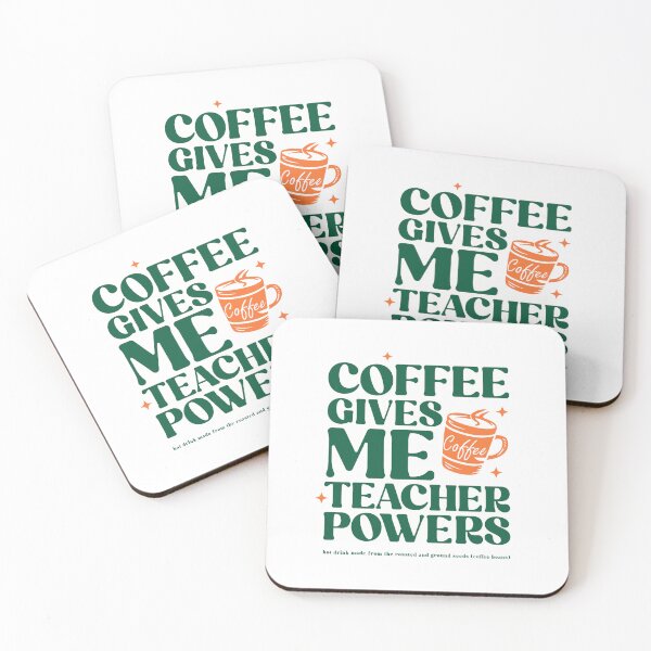 Item preview, Coffee Gives Me Teacher Powers designed and sold by iconking.