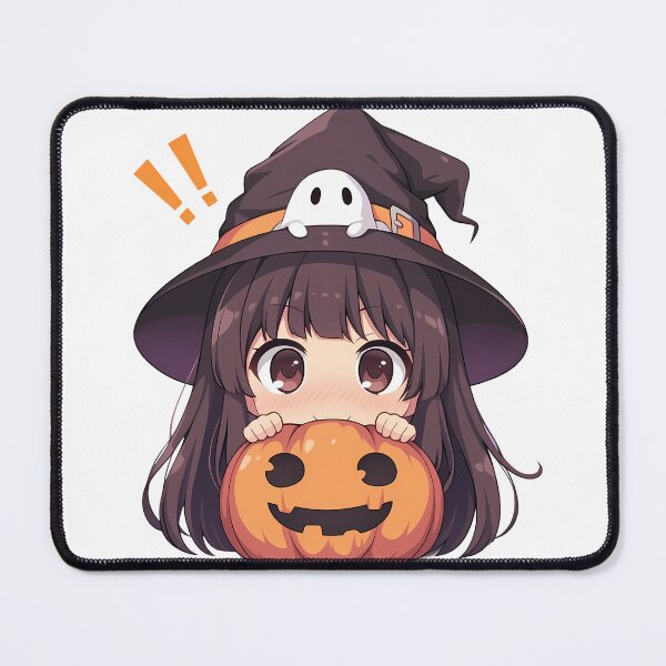 Item preview, Saten Ruiko Certain Scientific Halloween Chibi Witch Girl Pumpkin Brown Hair Sparkling Eyes Cute Anime Girl designed and sold by HumbertoValveno.