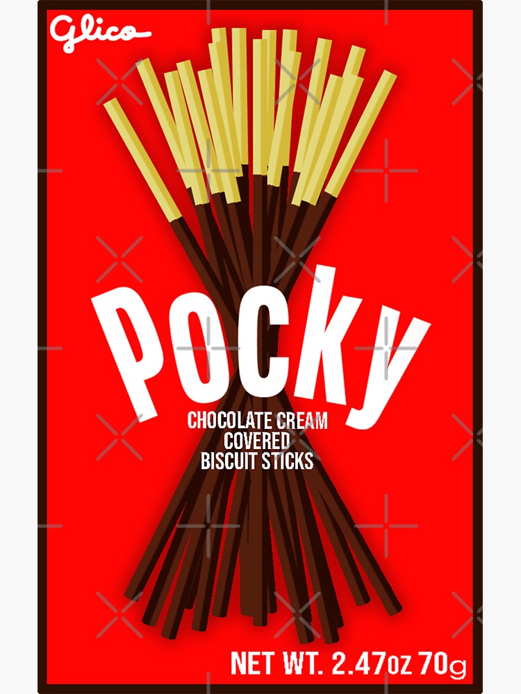Chocolate Pocky Sticker for Sale by almondyng