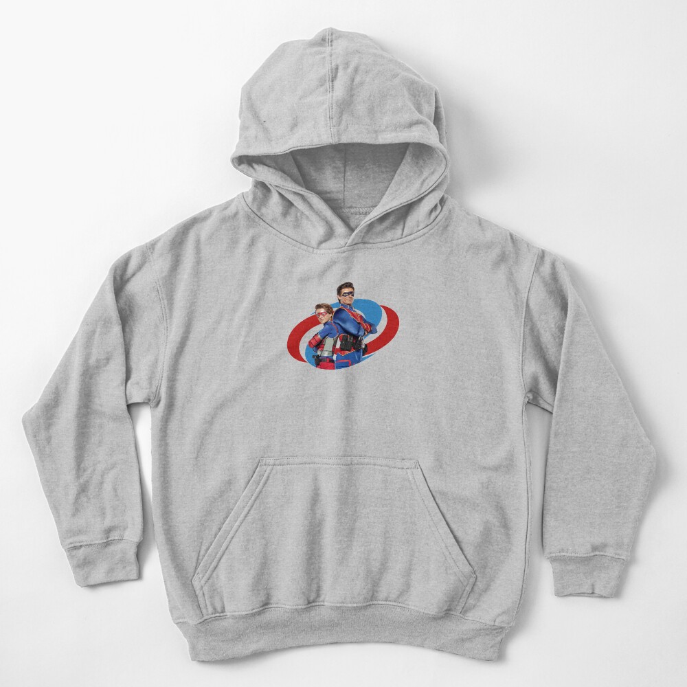 Captain Man and Kid Danger Kids Pullover Hoodie