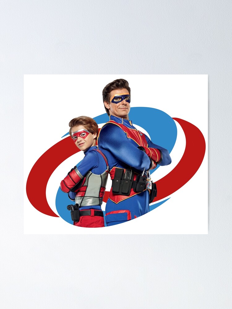 Captain Man Und Kid Danger Poster Von Linneke Redbubble