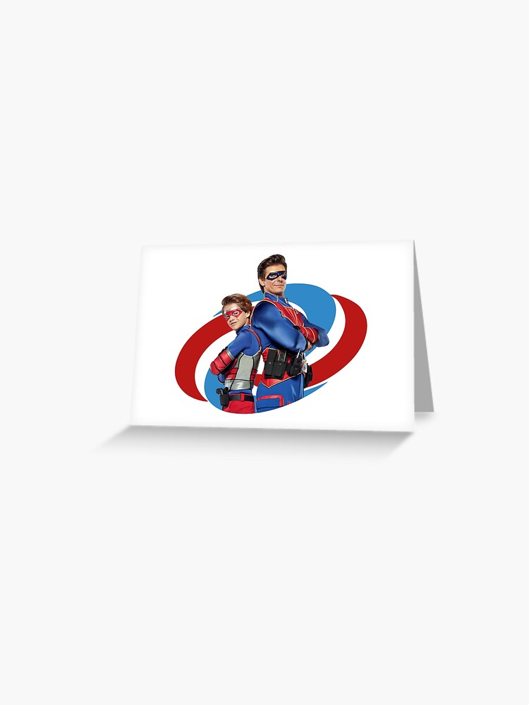 Captain Man and Kid Danger Greeting Card for Sale by Linneke