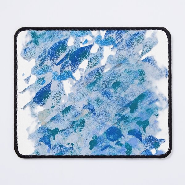 Item preview, Olas azules abstractas del océano: arte moderno con textura de acuarela designed and sold by DesignWerkz.