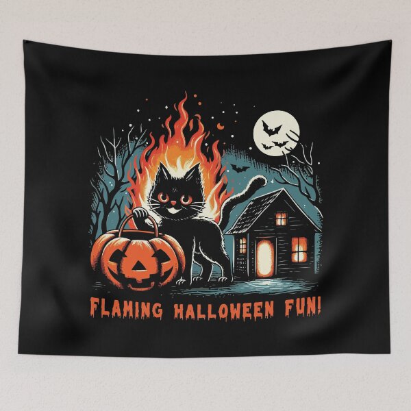 Item preview, Flaming Halloween Fun! designed and sold by Scaryzz.