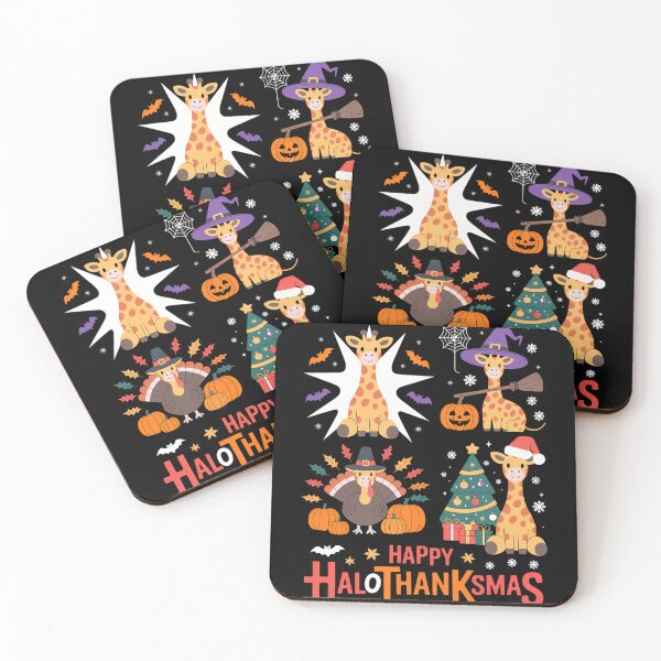 Item preview, Halloween Thanksgiving Christmas Giraffe Hallothanksmas designed and sold by tabdejinti.
