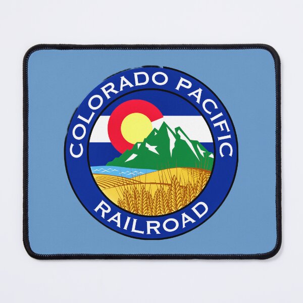 Item preview, Train logo, Colorado Pacific Railroad est. 2020, Shelly's Train Store,Vintage, Classic,Archaic, Collectible Train Logos, Rail & Railroad Logos, train stickers, magnets, t-shirts, posters & more designed and sold by MoreEZUSA-Here.