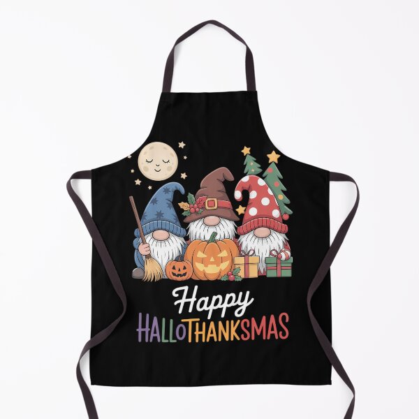 Item preview, Halloween Thanksgiving Christmas Happy HalloThanksMas Gnomes designed and sold by tabdejinti.