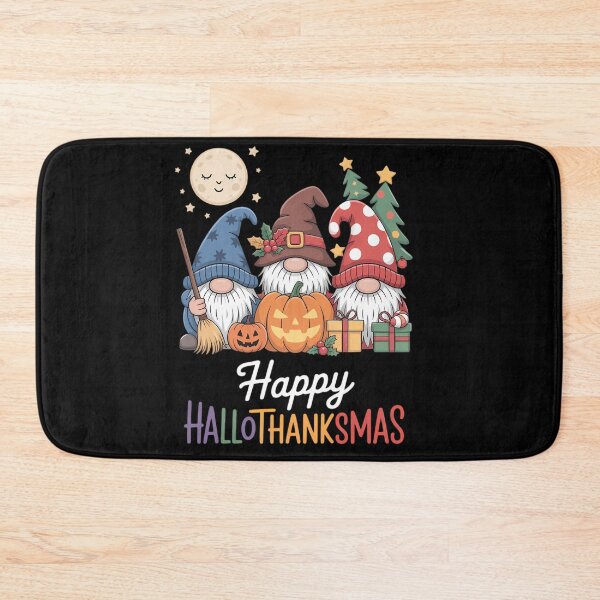 Item preview, Halloween Thanksgiving Christmas Happy HalloThanksMas Gnomes designed and sold by tabdejinti.