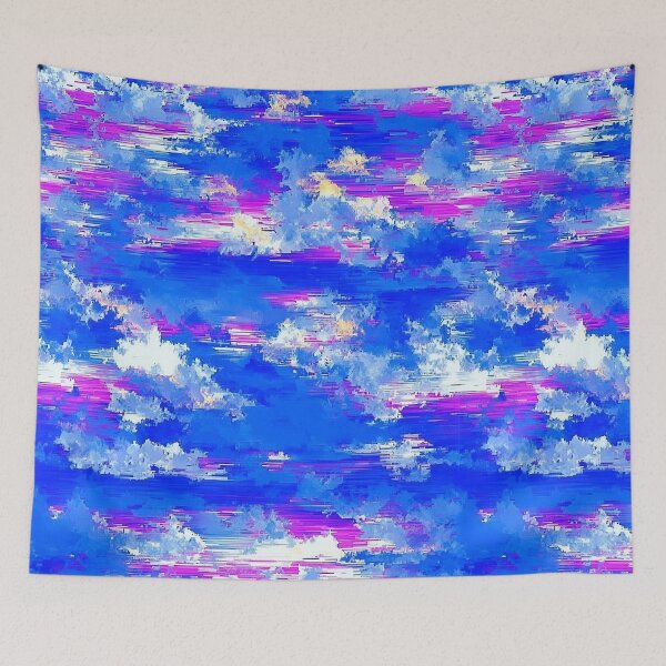 Item preview, sky blue landscape pattern designed and sold by JeniSeny.