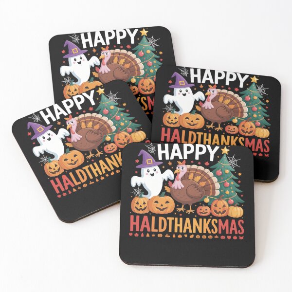 Item preview, Halloween Thanksgiving Christmas Happy HallowThanksMas designed and sold by tabdejinti.