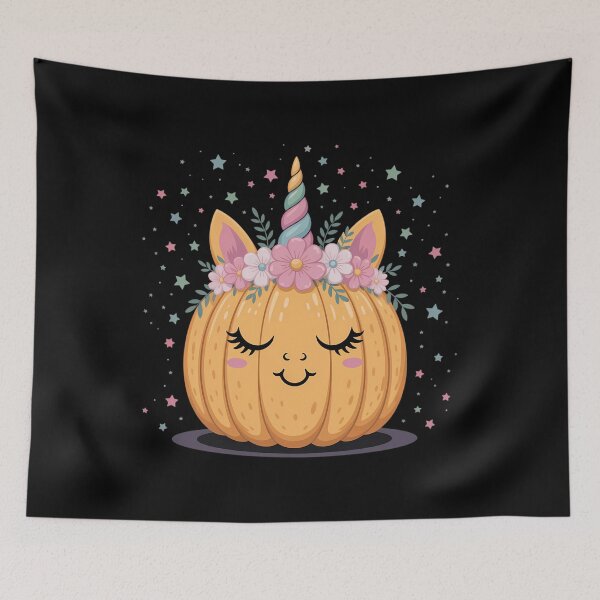 Item preview, Halloween Thanksgiving Pumpkin Unicorn designed and sold by tabdejinti.