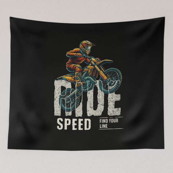 Item preview, Motocross Dirt Bike Shirt - RIDE SPEED Braaap - Retro Supercross Rider Gift designed and sold by SoulFlex.