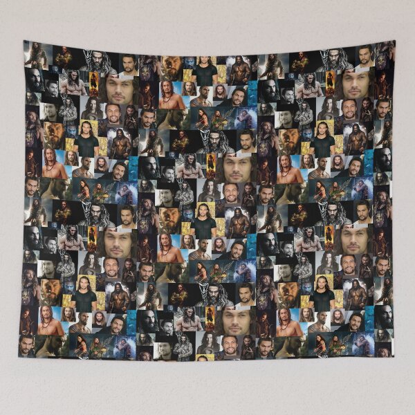 Item preview, Jason Momoa Abstract Collage designed and sold by SandraGloria.
