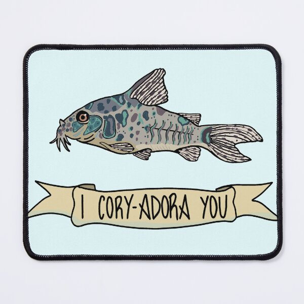 Item preview, I Cory-Adora You Cory Catfish Design designed and sold by Inappropriate Kitty Draws.