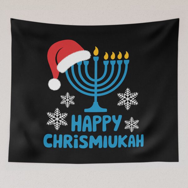 Item preview, Happy Chrismukkah Santa Hat Christmas Hanukkah Sleep designed and sold by ticlitule.
