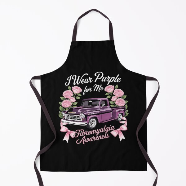 Item preview, Fibromyalgia Awareness Floral Truck Purple Ribbon designed and sold by Idarmotar.