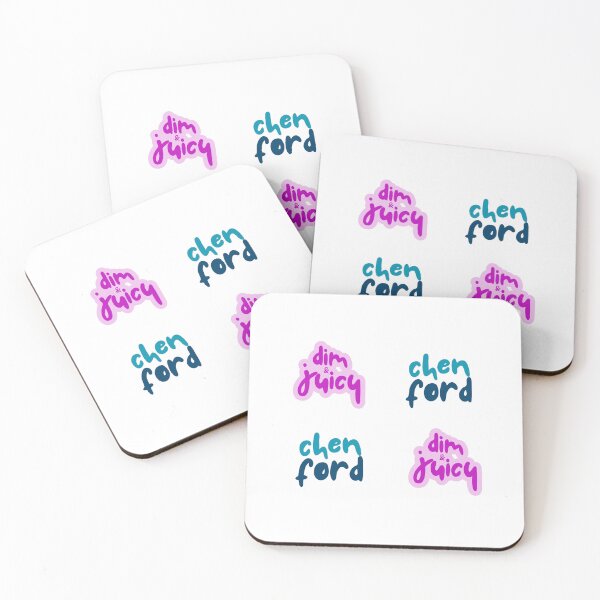 Item preview, 4 sticker set  2 types chenford and Dim & Juicy | The Rookie | Fan Art | Tim Bradford | Lucy Chen | Pink | blue designed and sold by Zanthus.