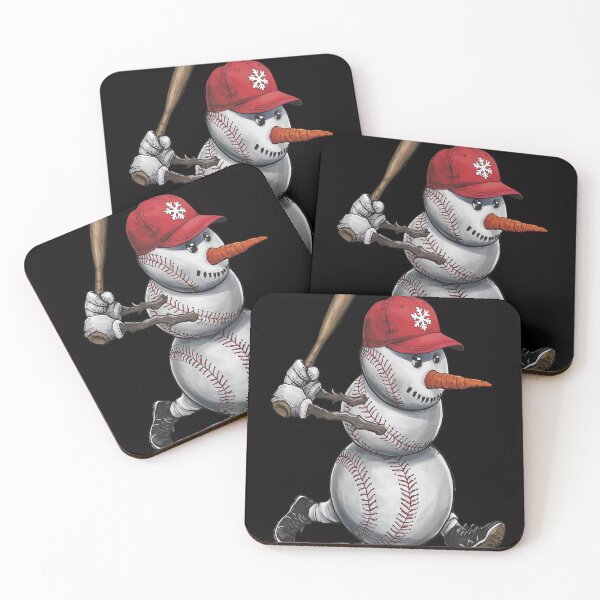 Item preview, snowman playing baseball christmas designed and sold by VladoZork.