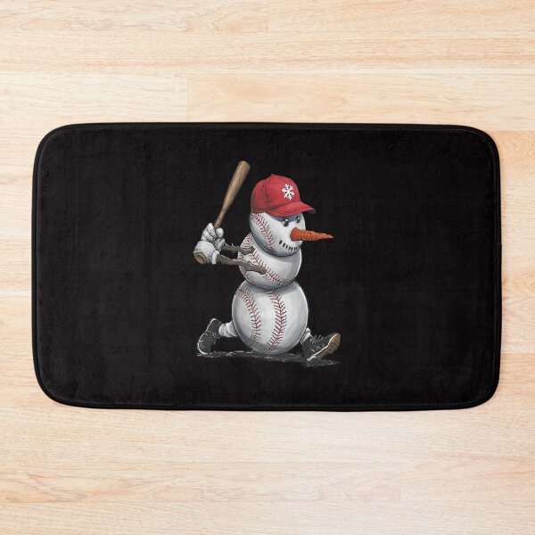 Item preview, snowman playing baseball christmas designed and sold by VladoZork.
