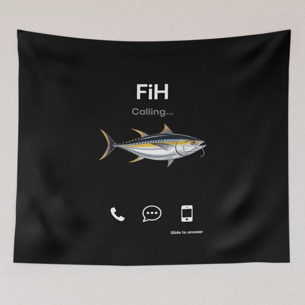 Item preview, Fih Calling Slide to Answer Funny Fishing Meme Fisherman Men designed and sold by Idarmotar.
