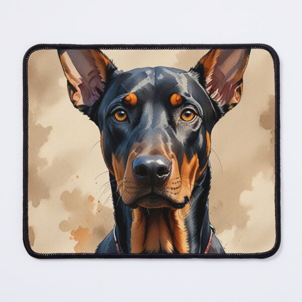 Item preview, Doberman Portrait with Warm Background designed and sold by Wags & Tails.