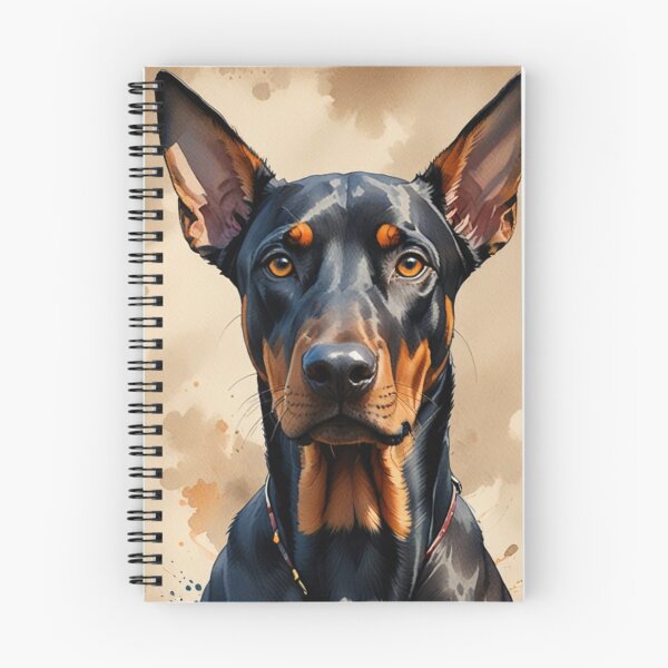 Item preview, Doberman Portrait with Warm Background designed and sold by Wags & Tails.
