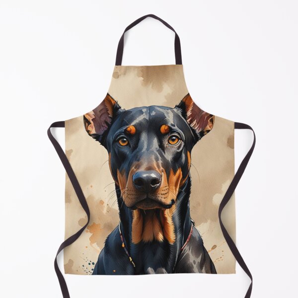 Item preview, Doberman Portrait with Warm Background designed and sold by Wags & Tails.