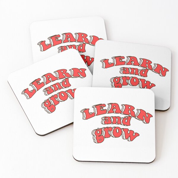 Item preview,  Learn and Grow Motivational Typography Art designed and sold by Happyfreedom.