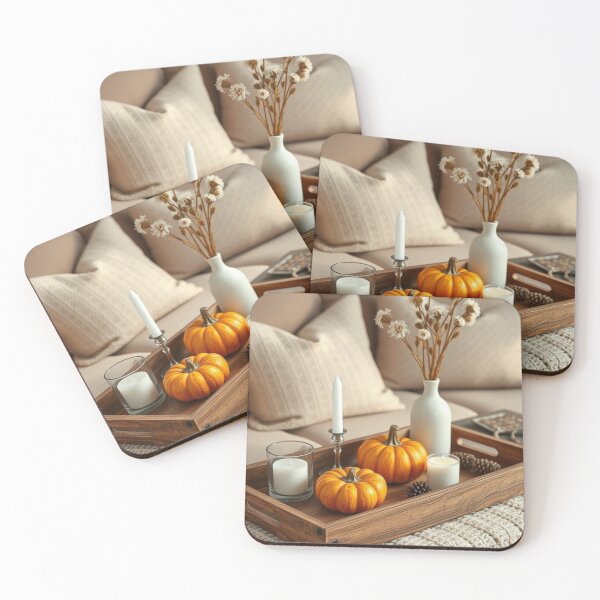 Item preview, Golden Hour Glow | Elegant Fall Display with Pumpkins, Candles & Dried Blooms designed and sold by Vida e Arte.
