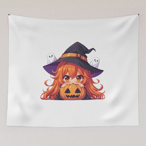 Item preview, Irina Shidou High School DxD Halloween Witch Pumpkin Chibi Anime Girl designed and sold by earlobejerk.