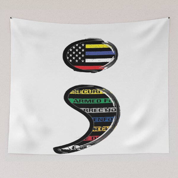 Item preview, first responder semi colon designed and sold by DRJ21.
