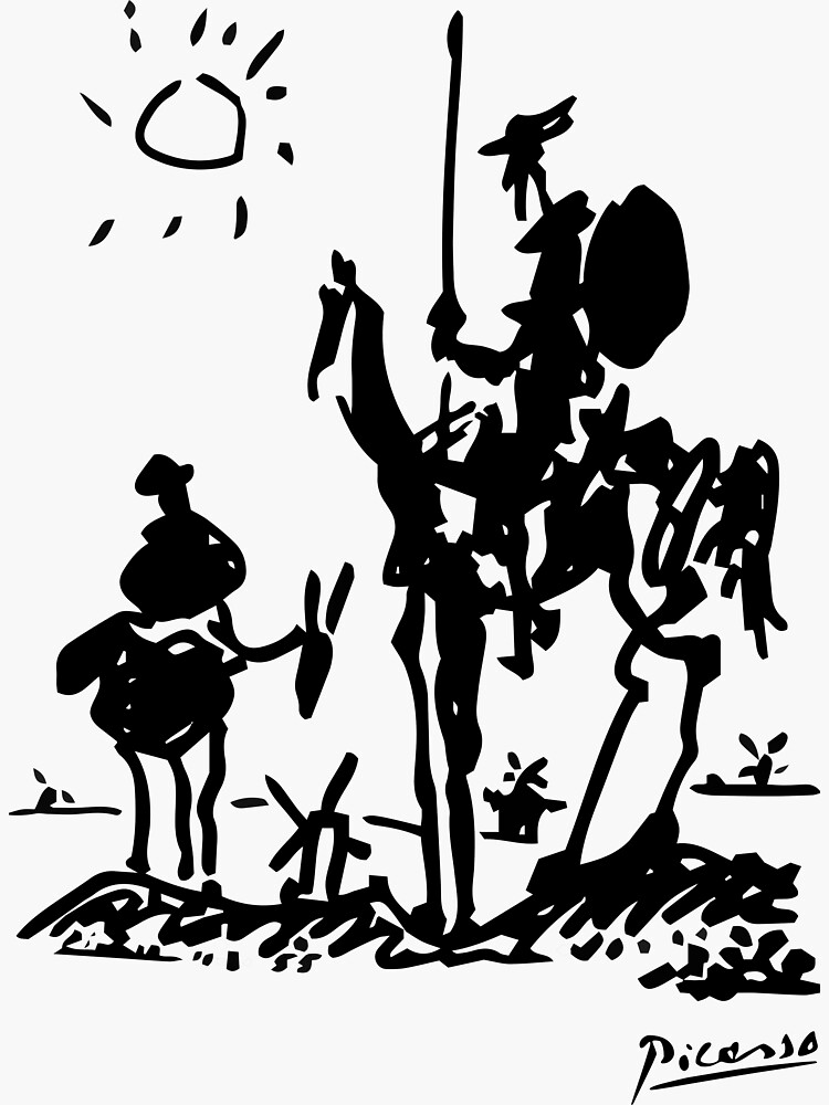 Pablo Picasso Don Quixote 1955 Artwork Shirt, Reproduction by clothorama