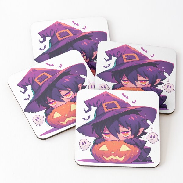 Item preview, Mephisto Pheles Blue Exorcist Halloween Witch Pumpkin Chibi Anime Boy designed and sold by earlobejerk.