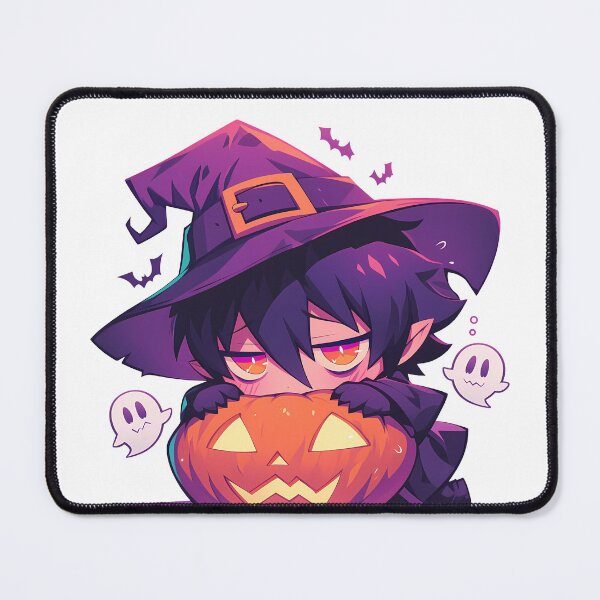 Item preview, Mephisto Pheles Blue Exorcist Halloween Witch Pumpkin Chibi Anime Boy designed and sold by earlobejerk.