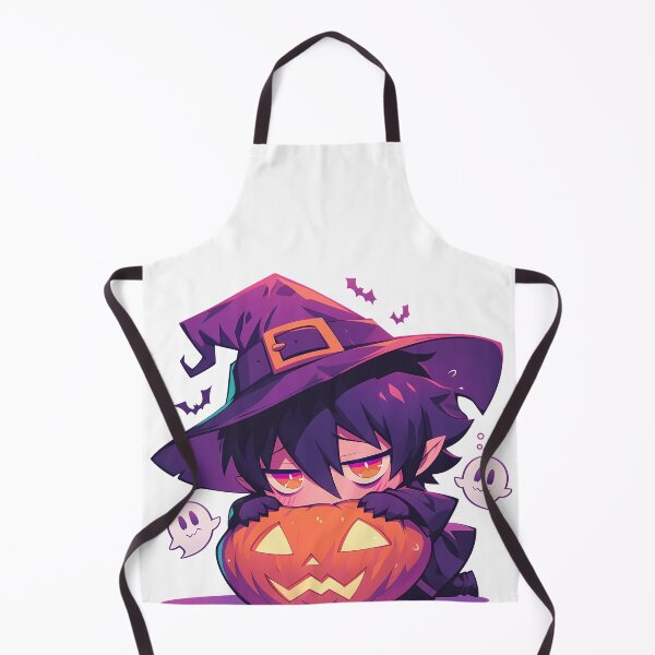 Item preview, Mephisto Pheles Blue Exorcist Halloween Witch Pumpkin Chibi Anime Boy designed and sold by earlobejerk.