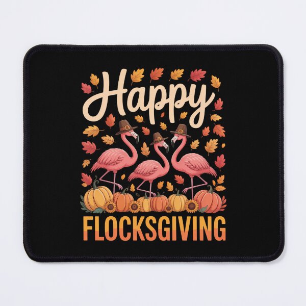Item preview, Happy Flocksgiving Cute Thanksgiving Flamingo Owner designed and sold by BiellaSar.
