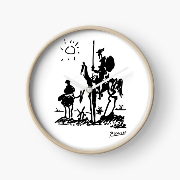 Pablo Picasso Don Quixote 1955 Artwork Shirt, Reproduction Clock