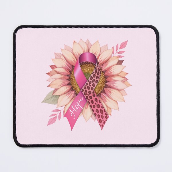 Item preview, Pink Sunflower Breast Cancer Awareness | Hope, Strength & Support Design designed and sold by TheJCGallery.