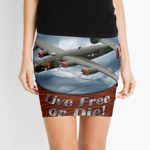 B-24 Liberator Fear No Evil Mini Skirt