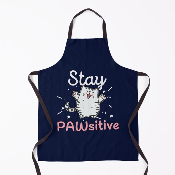 Item preview, Stay Pawsitive - Funny Cute Cat Pun designed and sold by MorelaLilybelle.
