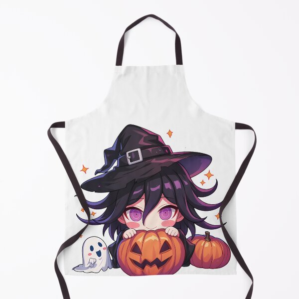 Item preview, Kokichi Ouma Danganronpa Halloween Pumpkin Witch Dark Purple Cute Kawaii Chibi Anime designed and sold by earlobejerk.