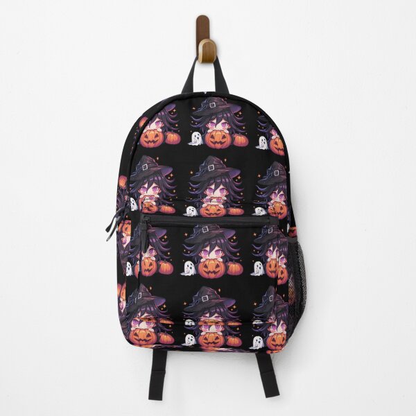 Item preview, Kokichi Ouma Danganronpa Halloween Pumpkin Witch Dark Purple Cute Kawaii Chibi Anime designed and sold by earlobejerk.