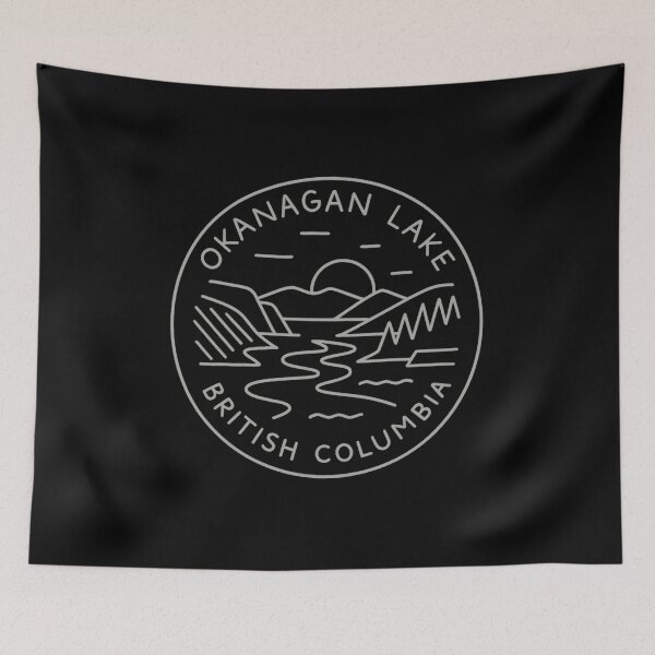 Item preview, Okanagan Lake – British Columbia Retro Badge Design designed and sold by Youssef-BM.