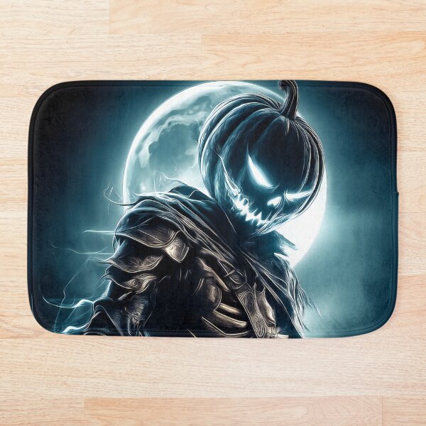 Item preview, Pumpkin Knight of the Moon – Dark Fantasy Halloween Warrior designed and sold by Skolyak.