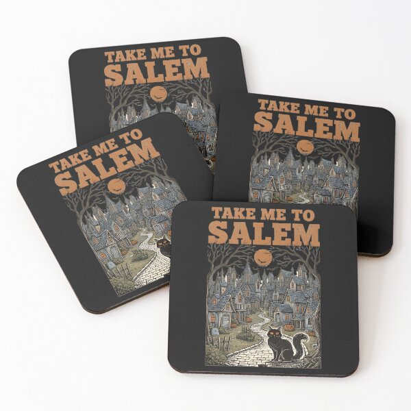 Item preview, Take Me to Salem Shirt – Witch City Halloween Black Cat Vintage Tee designed and sold by krehlizeten.