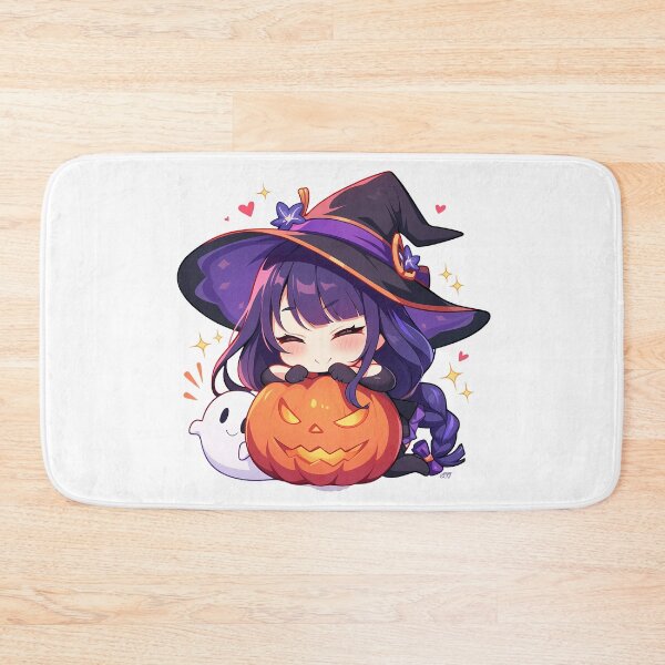 Item preview, Raiden Shogun Genshin Impact Chibi Halloween Pumpkin Spark Magic Anime Girl designed and sold by earlobejerk.