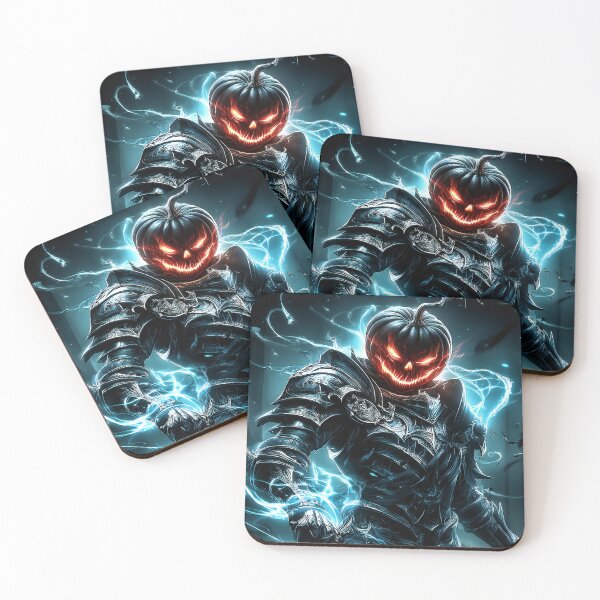 Item preview, Pumpkin Warlord – Dark Fantasy Halloween Jack-o’-Lantern Knight designed and sold by Skolyak.
