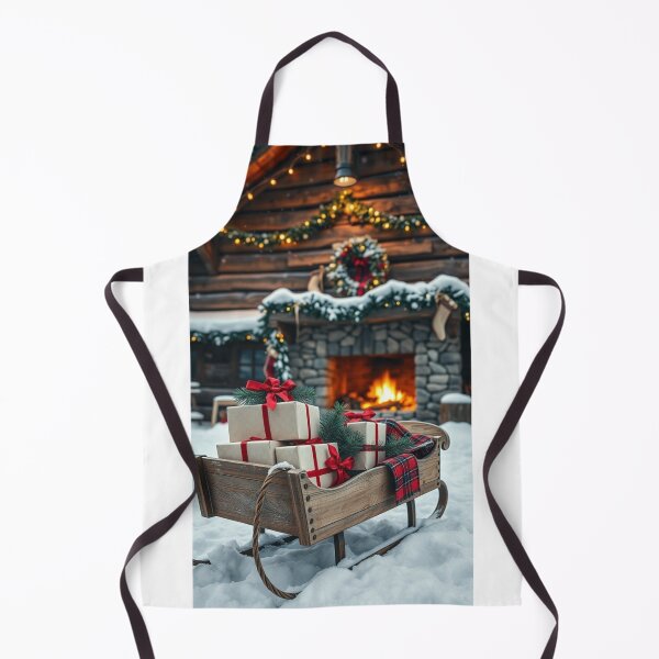 Item preview, Cozy Christmas Cabin Sleigh Ride | Rustic Winter Holiday Gifts designed and sold by Jade Ado.
