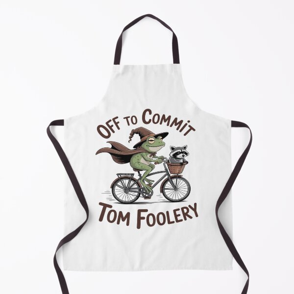 Item preview, Funny Raccoon Frog Off to Commit Tom Foolery Humor designed and sold by BlackStars3Neon.