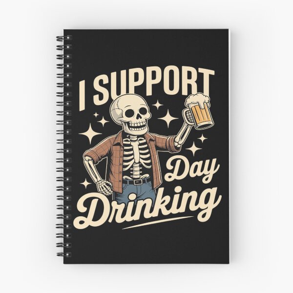 Item preview, Funny Skeleton Day Drinking Support Beer designed and sold by BlackStars3Neon.